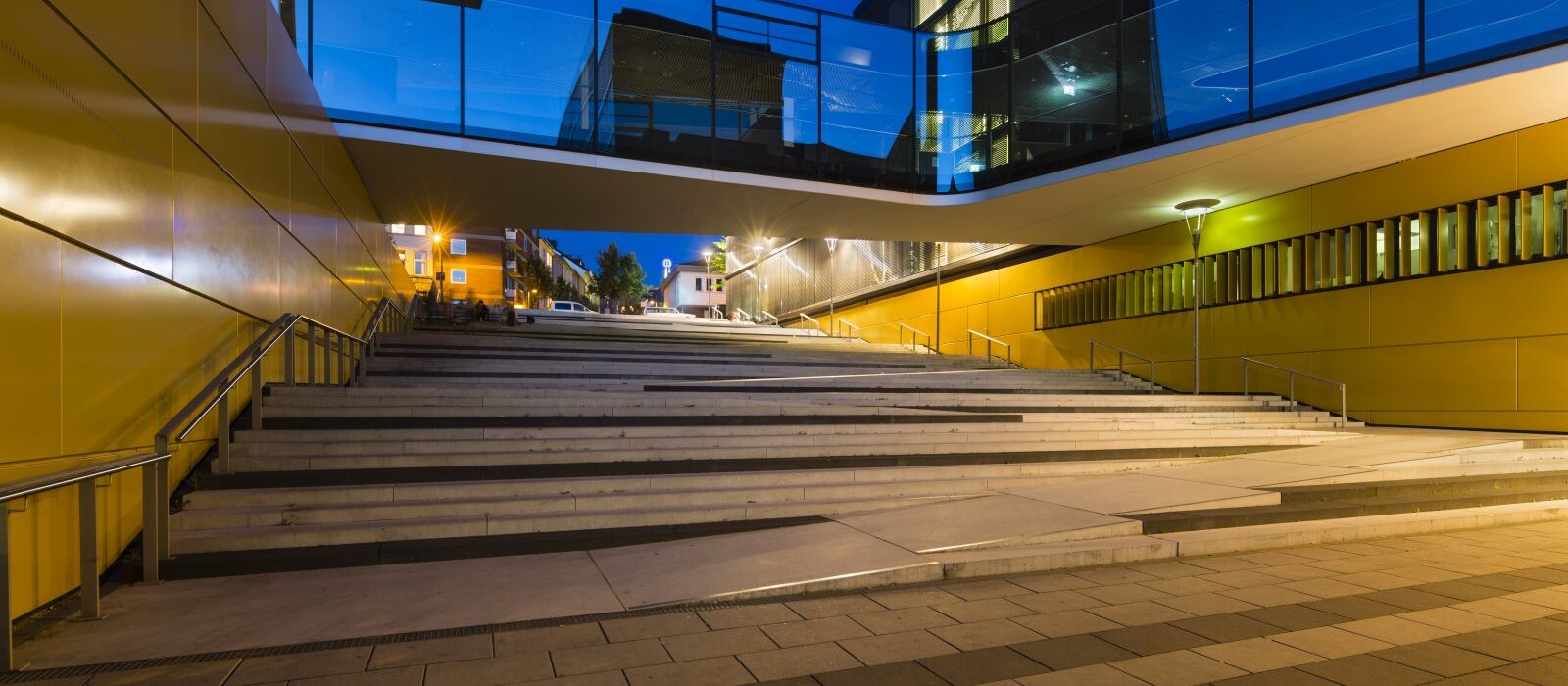 stairs and glass bridge in aachen germany at nigh 2023 11 27 05 08 57 utc e1732876149589