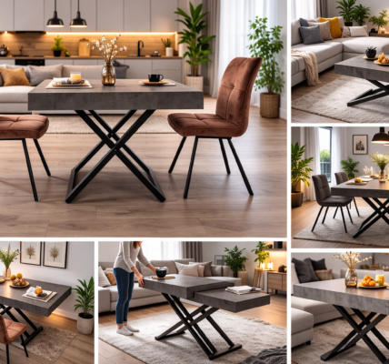 Ławostół w nowoczesnym mieszkaniu: kiedy ma sens, a kiedy lepiej postawić na klasyczny stół 4 Ławostół